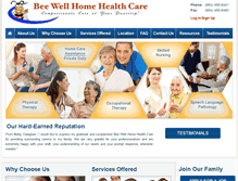 Tablet Screenshot of bwellcare.com